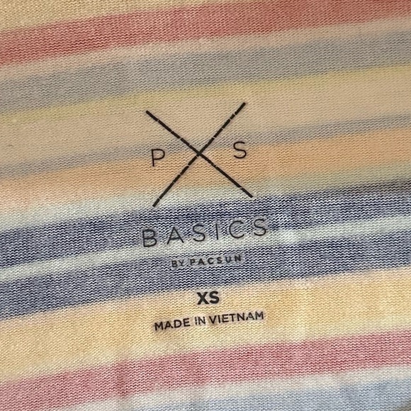 Pacsun Basics Cropped Tank Top - Striped - Picture 3 of 3